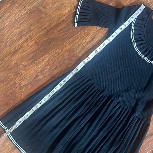 MARC JACOBS Pleated Sweater Dress Black No Size Small S - Picture 11 of 12